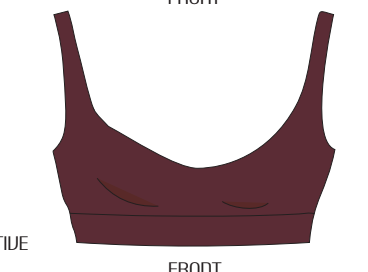 BASIC BRA BURGINDY